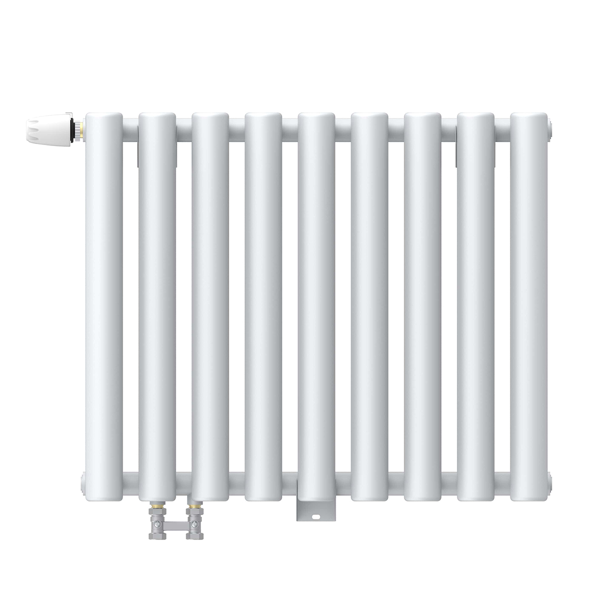 Радиатор стальной KZTO Гармония 1-500 9 секций, вертикальный 1-трубчатый, нижнее левое, белый глянцевый