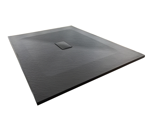 Поддон душевой Wasserkraft Elbe 74T10 120x100, с сифоном, черный матовый