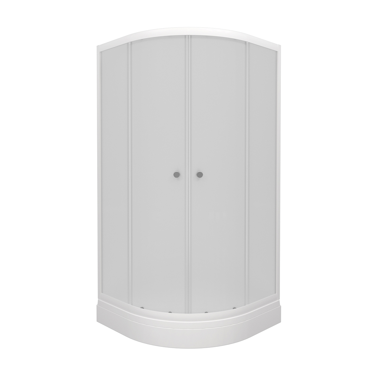 Душевое ограждение Triton Вельвет 90x90x191,5 А, поддоном, стекло матовое, профиль белый