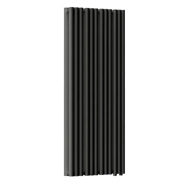Радиатор стальной Empatiko Takt LR2-472-1750 Coal Black 472x1786 24 секции, вертикальный 2-трубчатый, нижнее подключение, черный угольный