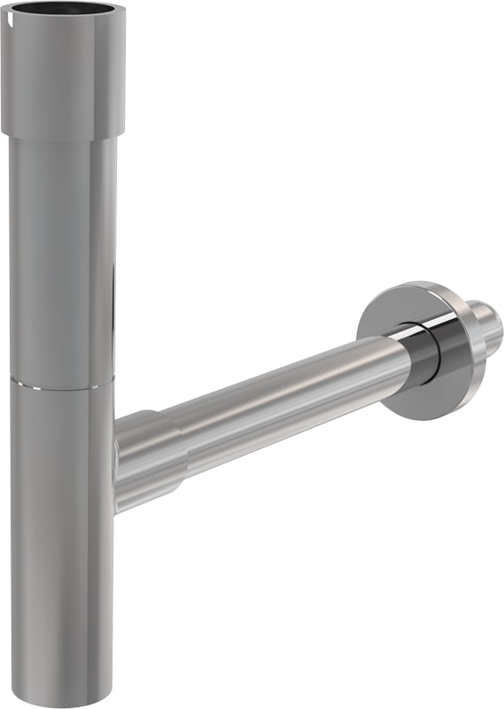 Сифон для раковины AlcaPlast A402 Design цельнометаллический массивный, без выпуска