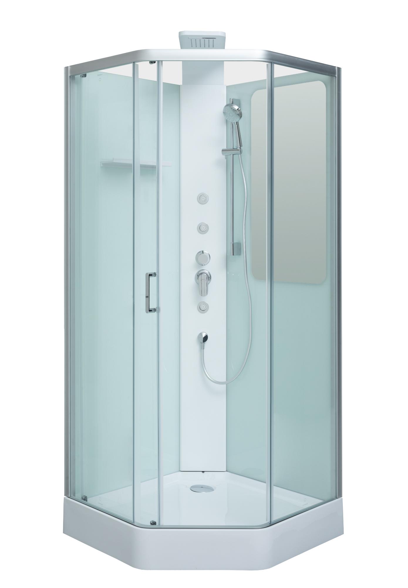 Душевая кабина Aquanet Passion P 90x90, стекло прозрачное