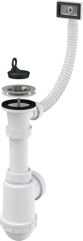 Сифон для мойки AlcaPlast A444-DN50/40
