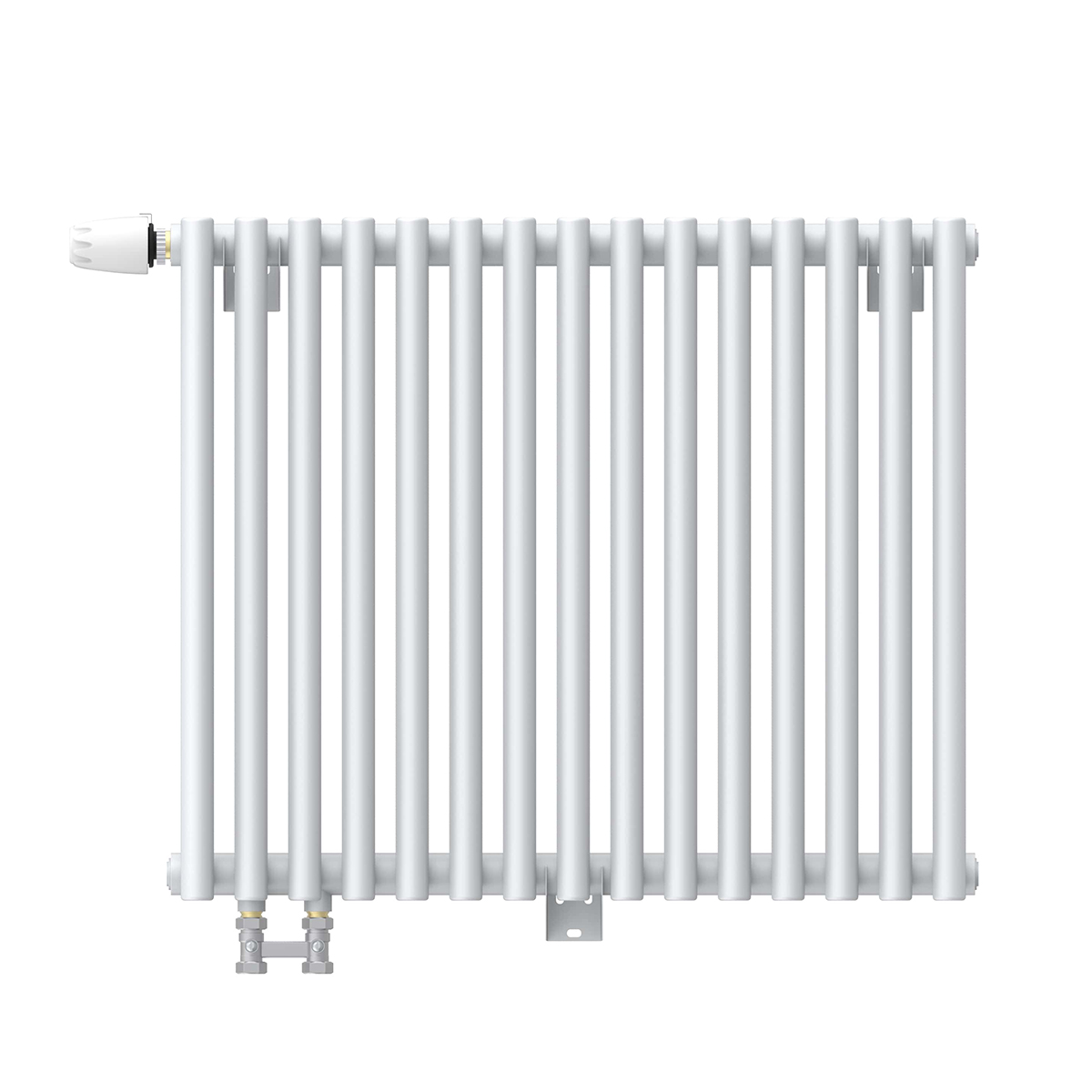 Радиатор стальной KZTO Гармония А25 N 1-500 15 секций, вертикальный 1-трубчатый, нижнее левое, белый глянцевый