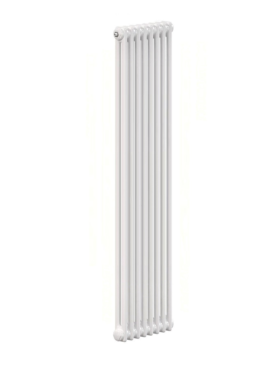 Радиатор стальной Zehnder Charleston Completto 2180 вертикальный двухтрубчатый, 8 секций, боковое подключение, белый