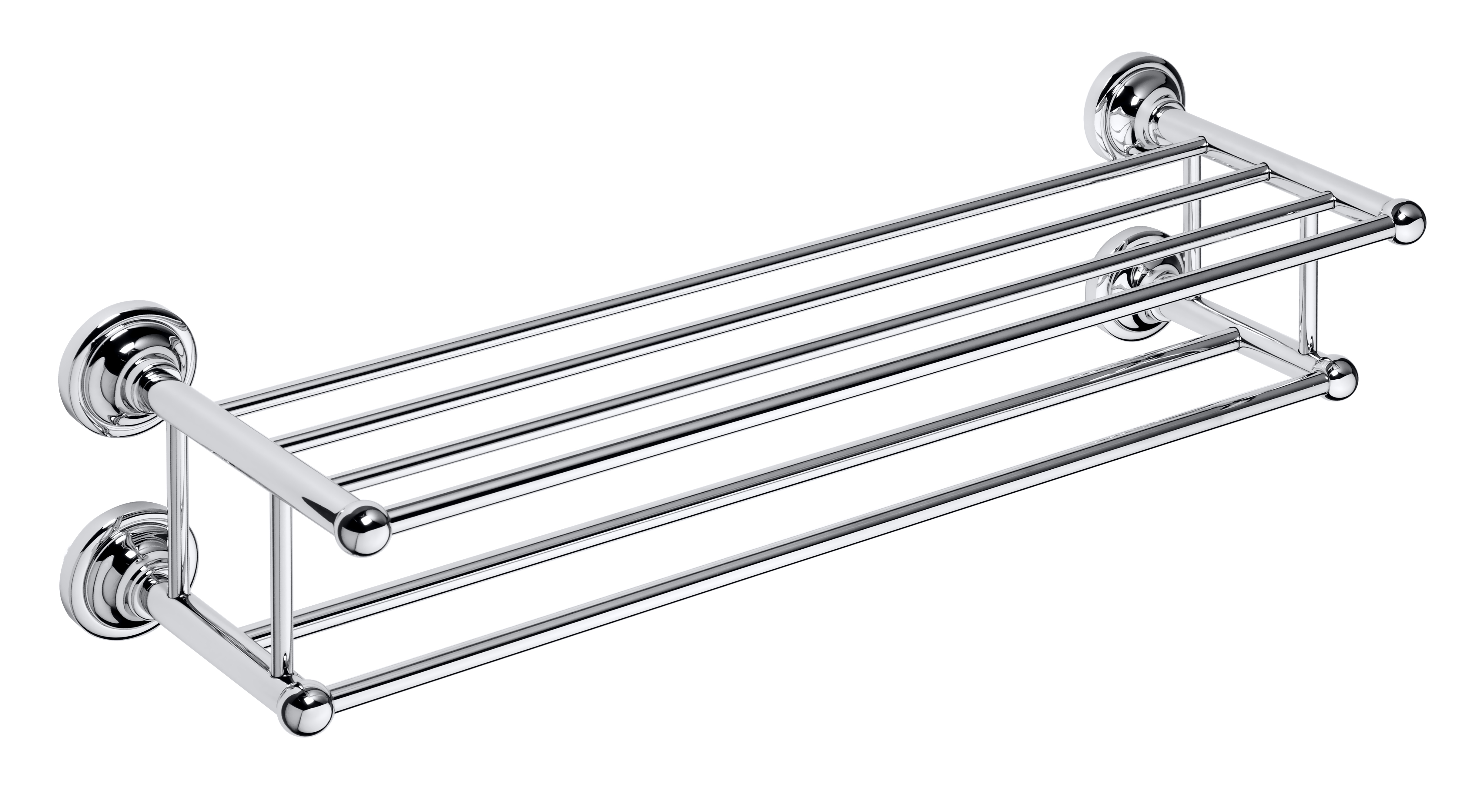 Полка Bemeta Retro 144302252 с полотенцедержателем, хром