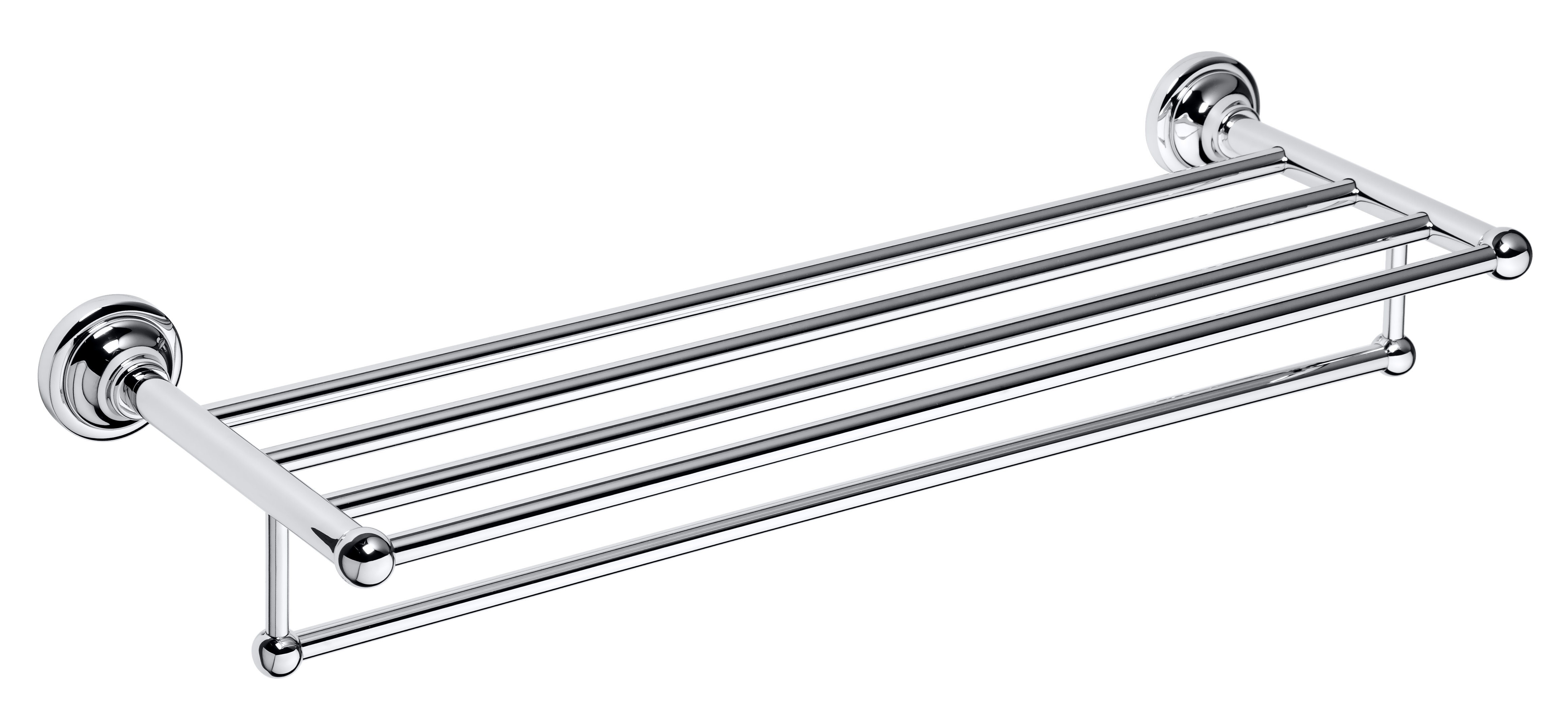 Полка Bemeta Retro 144302092 с полотенцедержателем, хром