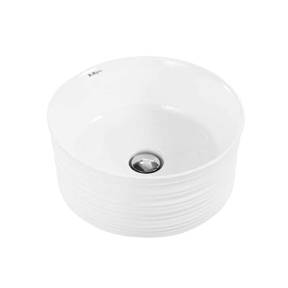 Раковина BelBagno BB1406 накладная, белый