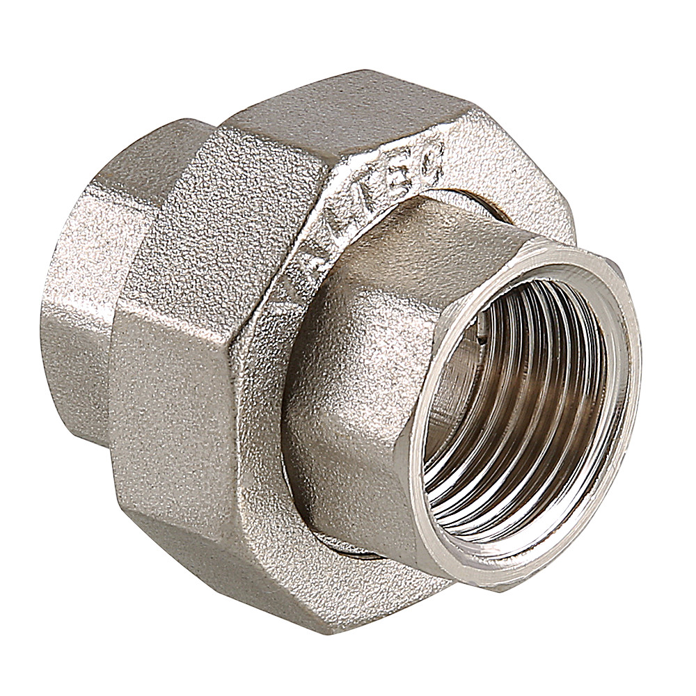 Муфта разъемная Valtec 3/4" ВР x 3/4" ВР, с накидной гайкой, латунная, VTr.340.N.0005