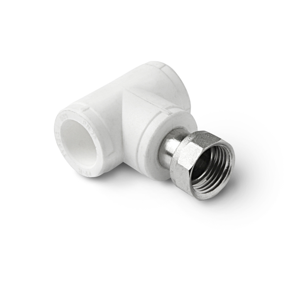 Тройник полипропиленовый Pro Aqua 25x3/4" с накидной гайкой