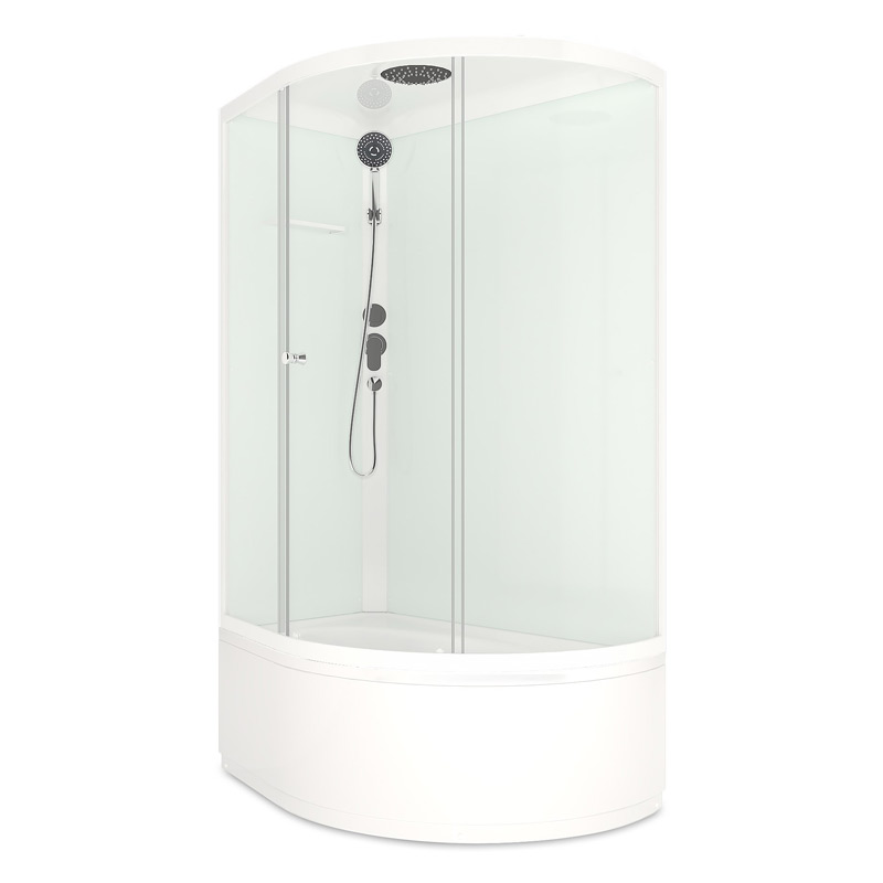 Смеситель Melodia Etude MDV30052bk для душевой кабины, 3 положения, черный матовый