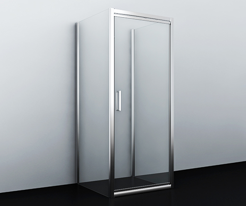 Душевой уголок Wasserkraft Salm 27I41 100x90x200, стекло прозрачное / профиль серебро