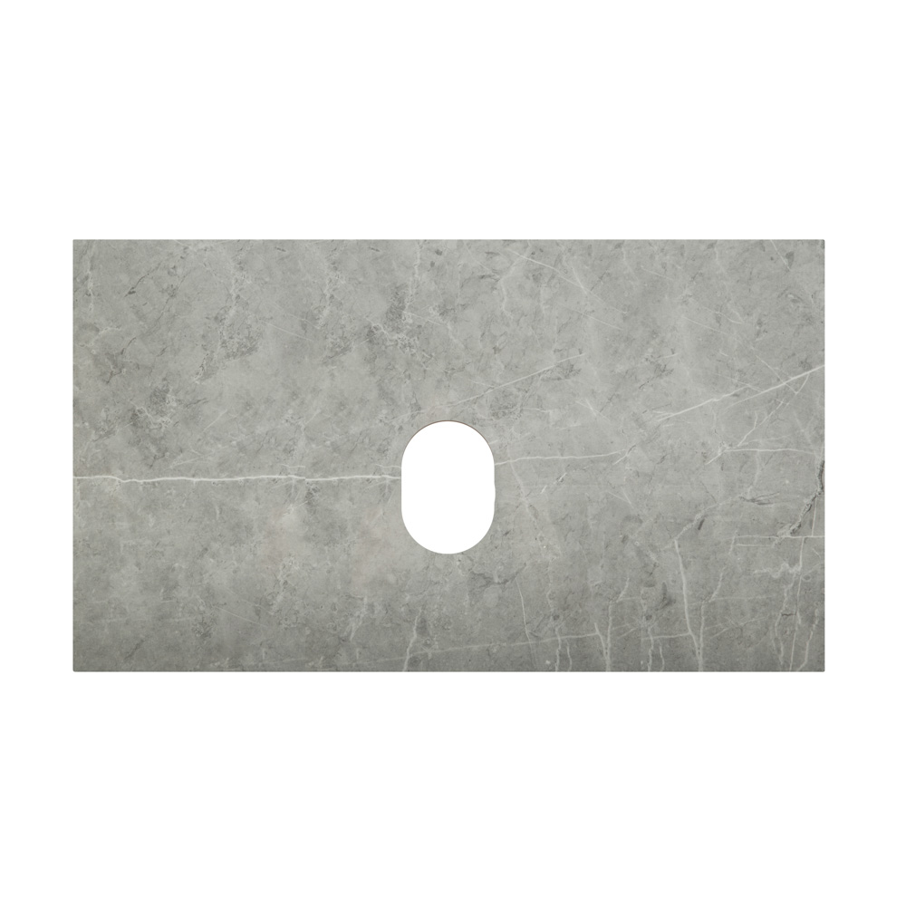 Столешница BelBagno 800x460x20 без отверстия под смеситель, marmo grigio lucid (серый глянцевый мрамор)