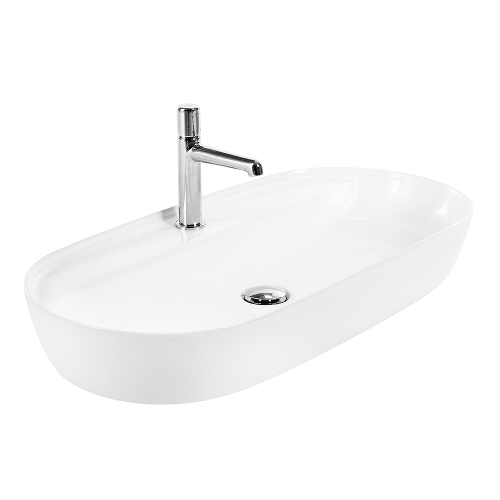 Раковина BelBagno BB1347 410x810 накладная, белый