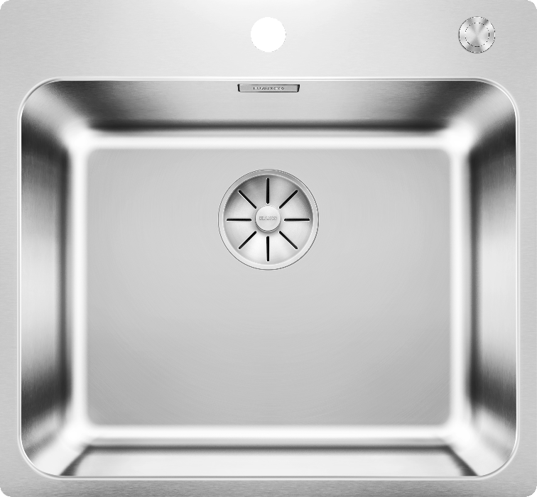 Мойка кухонная Blanco Solis 500-IF/A с отводной арматурой, полированная сталь