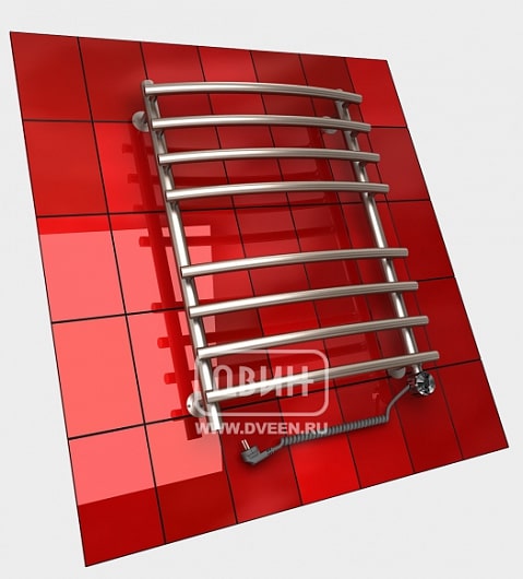 Полотенцесушитель электрический Двин R primo electro 800x600, ТЭН справа, состаренный алюминий