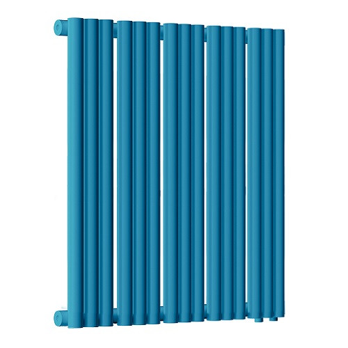 Радиатор стальной Empatiko Takt R1-592-500 Night Blue 592x536 15 секций, вертикальный 1-трубчатый, нижнее правое подключение, синий вечерний
