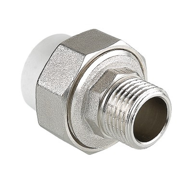 Муфта полипропиленовая Valtec 20 мм x 1/2" НР разъемная (американка)