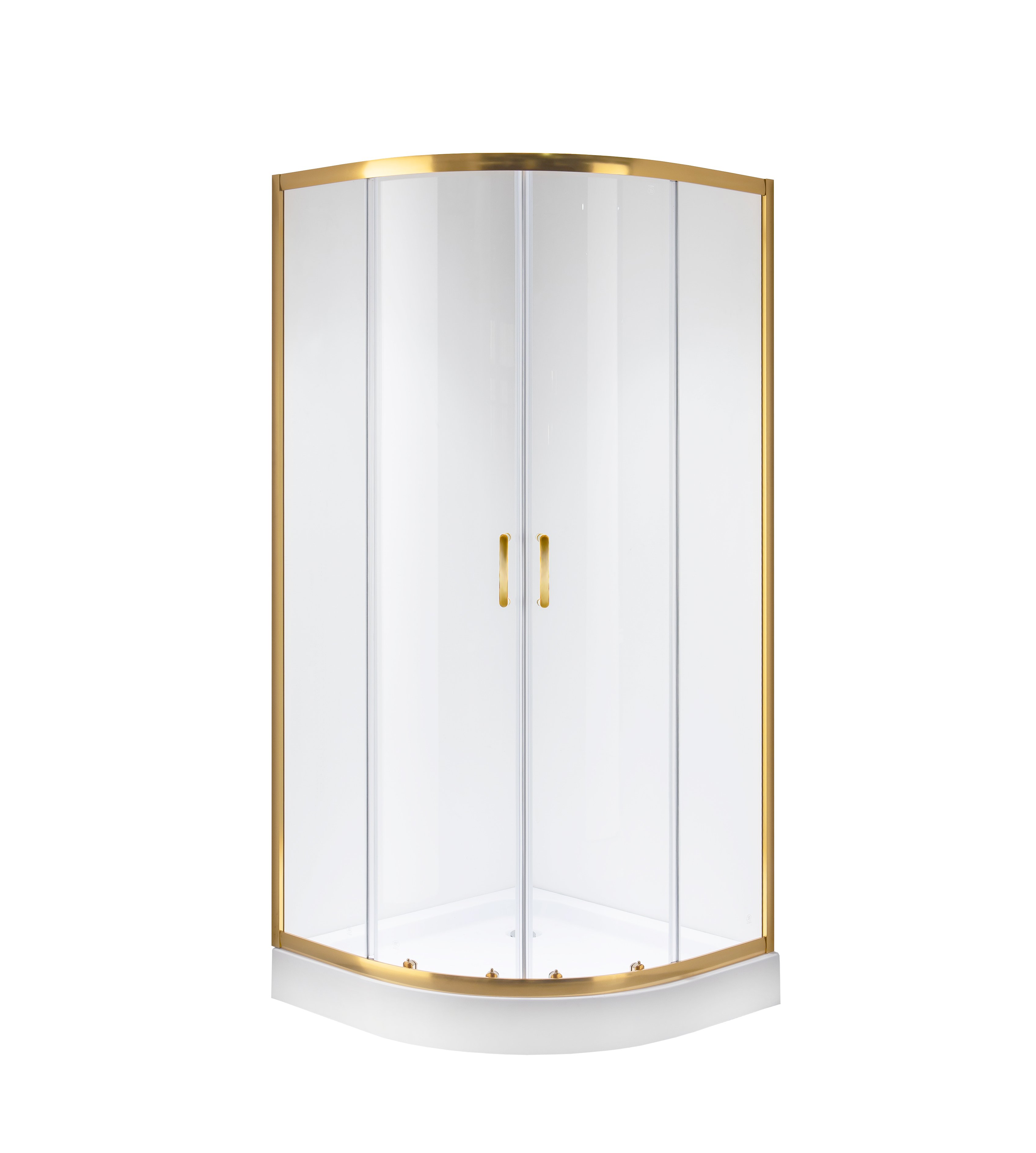 Душевой уголок Niagara Nova NG-6407-08 GOLD 100x100 см, стекло прозрачное, профиль золото