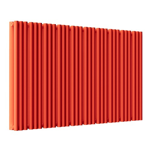 Радиатор стальной Empatiko Takt S2-1192-500 Scarlet Red 1192x536 30 секций, вертикальный 2-трубчатый, боковое подключение, красный рябиновый