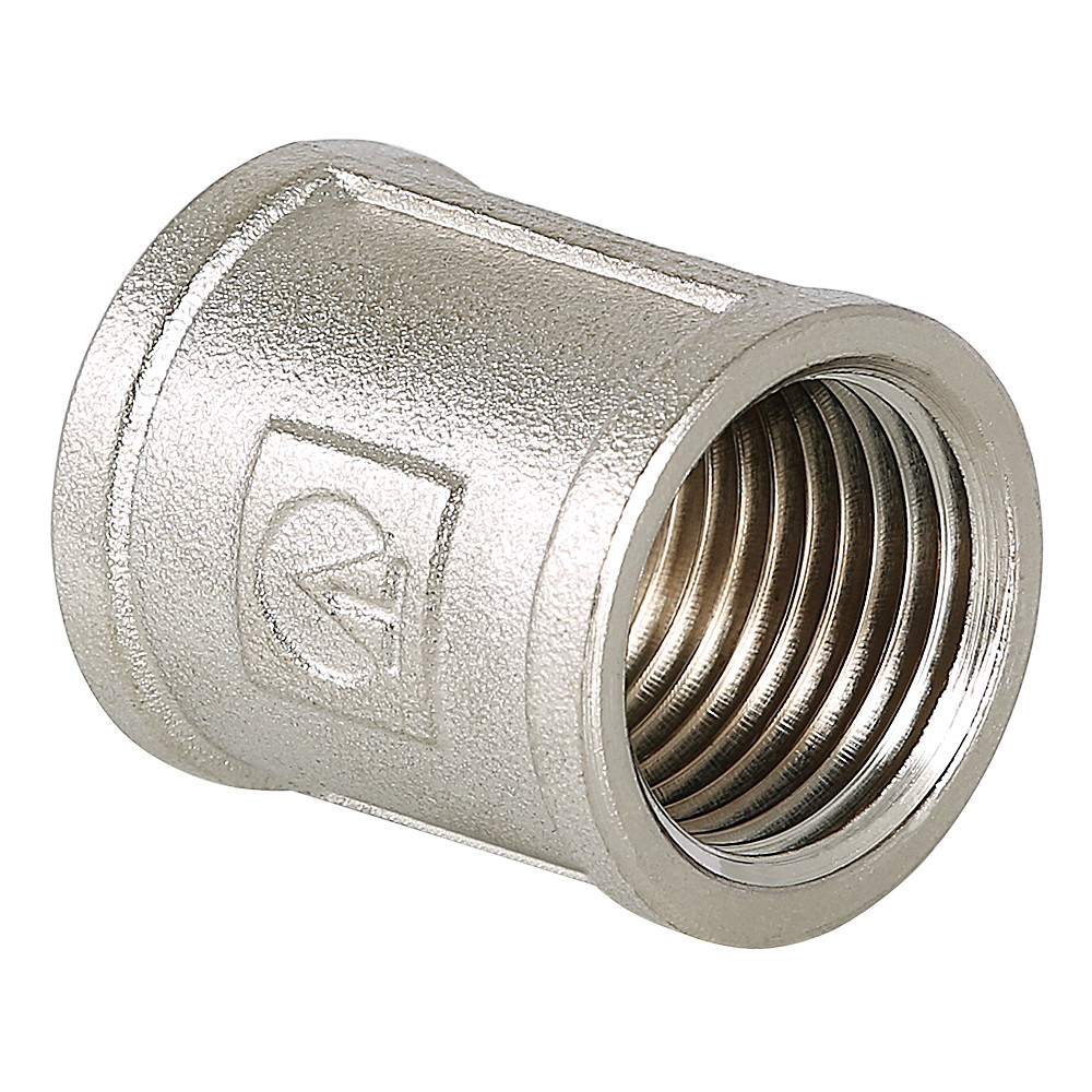 Муфта соединительная Valtec 1 1/2" ВР x 1 1/2" ВР, латунная, VTr.270.N.0008