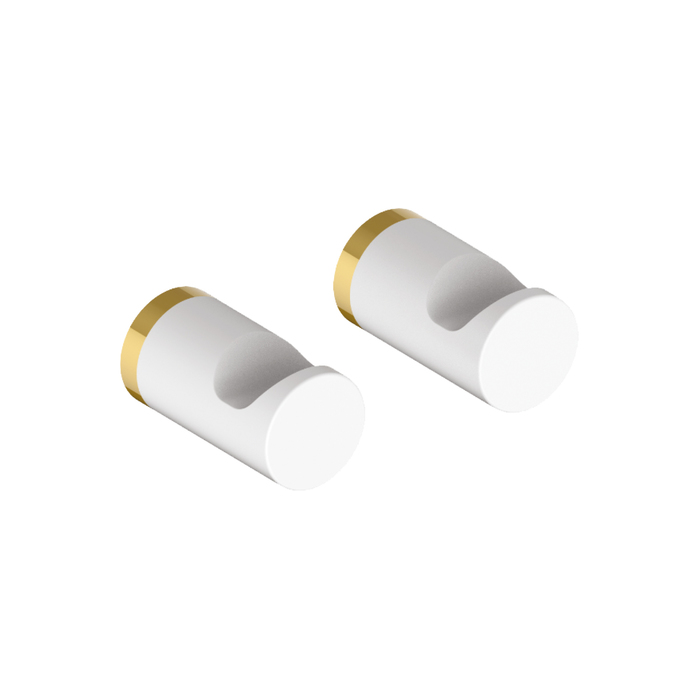 Крючок Iddis Petite PET2SY1i41 комплект (2шт), белый матовый / золото