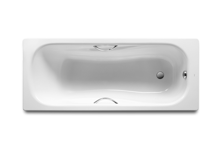 Ванна стальная Roca Princess-N 150x75 с отверстиями для ручек с антискользящим покрытием 2204E0000