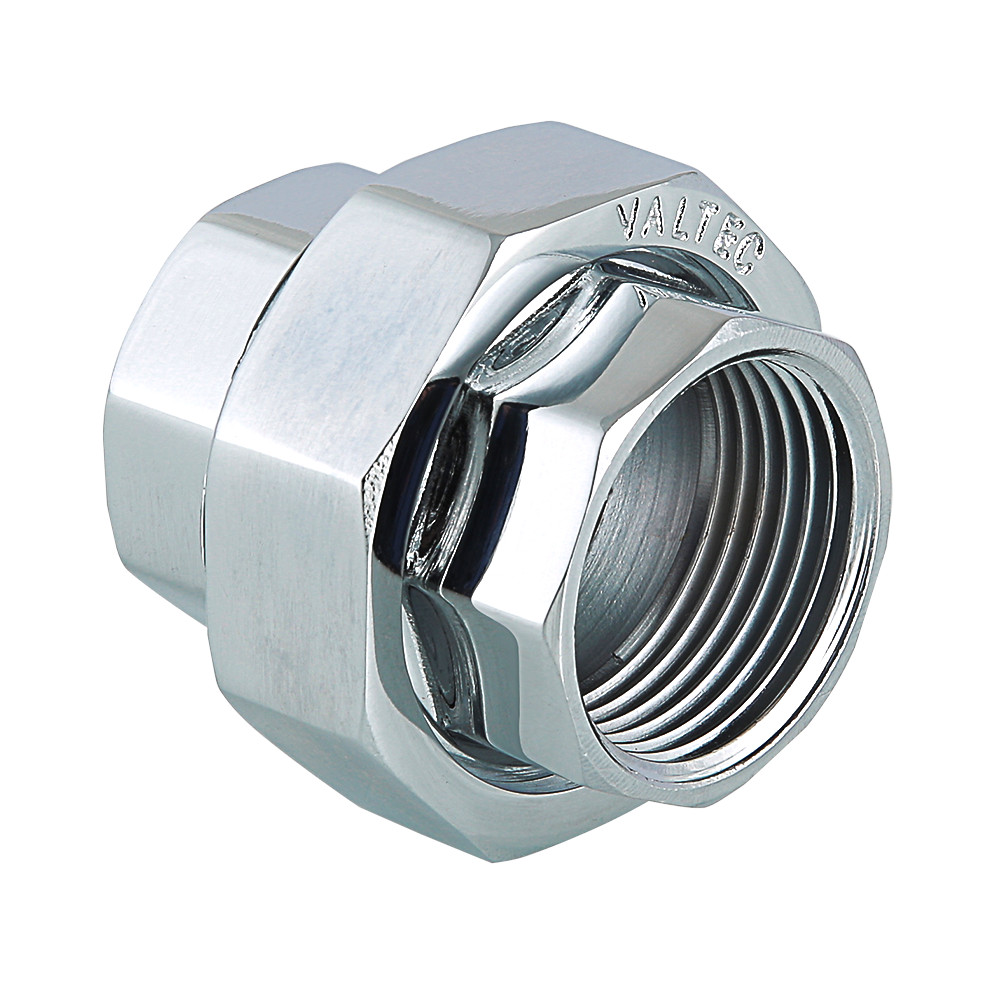 Муфта разъемная Valtec 1" ВР x 1" ВР, с накидной гайкой, латунная, хромированная, VTr.340.C.0006
