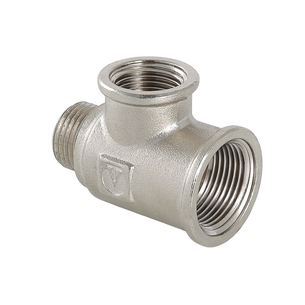 Тройник Valtec 3/4" ВР x 1/2" ВР x 1/2" НР, латунный, VTr.134.RN.050404