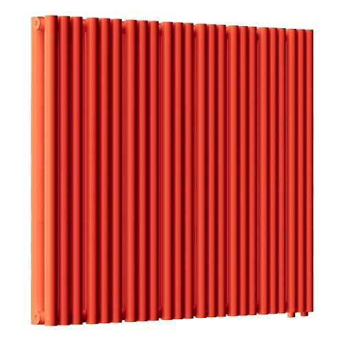 Радиатор стальной Empatiko Takt LR2-952-500 Scarlet Red 952x536 48 секций, вертикальный 2-трубчатый, нижнее подключение, красный рябиновый