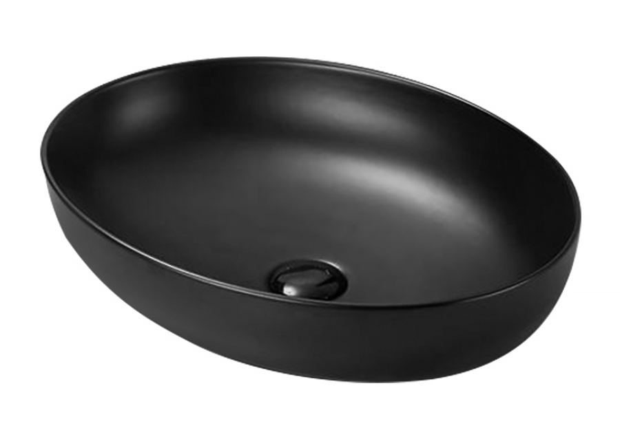 Раковина SantiLine SL-1104MB 51x39 см, черный матовый