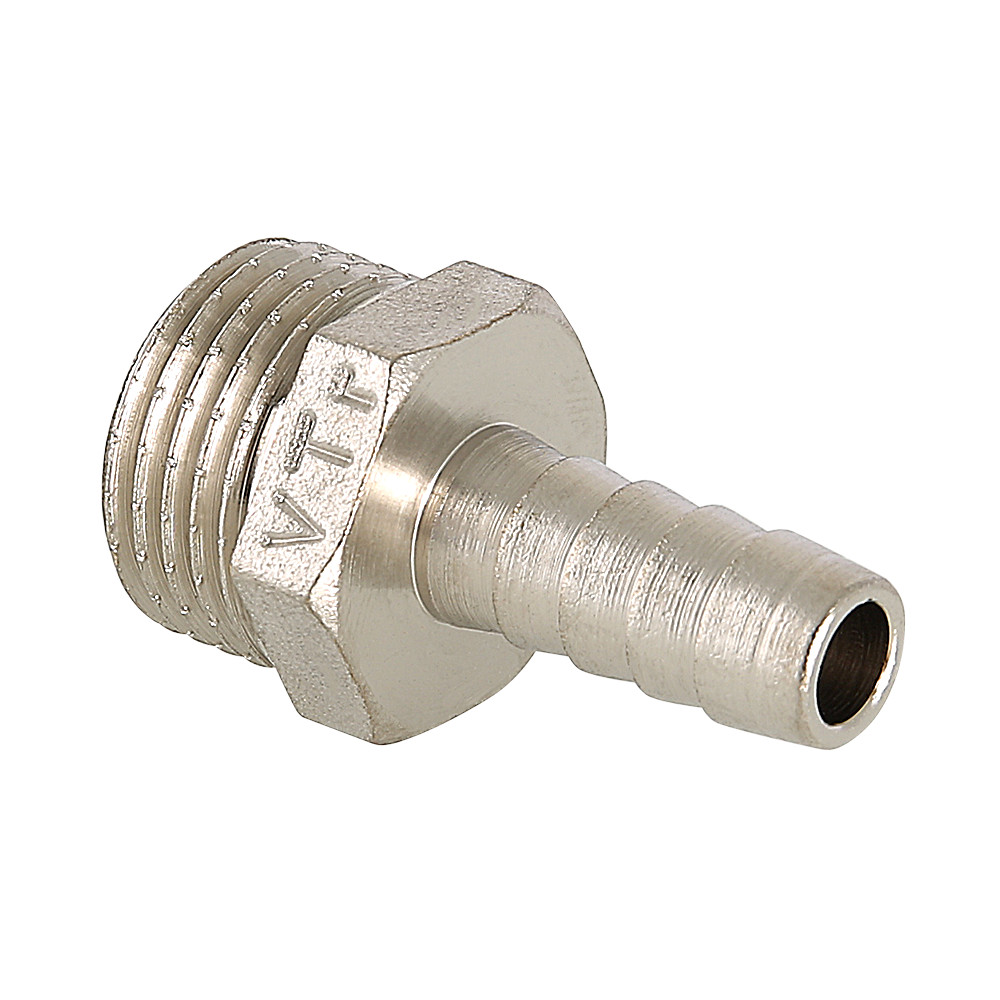 Штуцер Valtec для присоединения шланга, 1/2" НР x 10 мм, латунный, VTr.650.N.0410