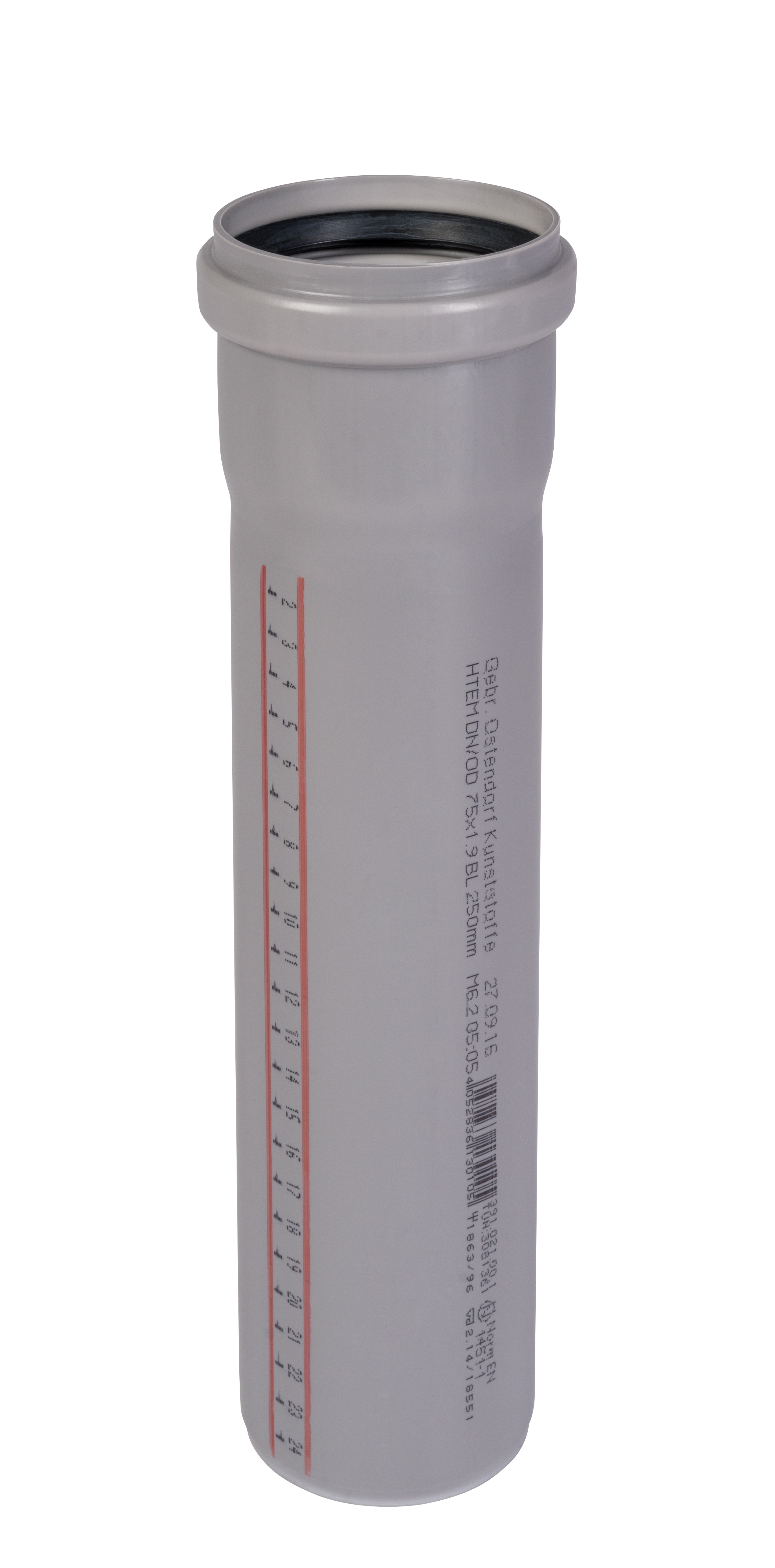 Труба канализационная Ostendorf внутренняя 75x500 мм