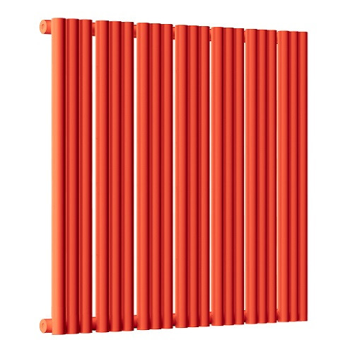 Радиатор стальной Empatiko Takt S1-832-500 Scarlet Red 832x536 21 секция, вертикальный 1-трубчатый, боковое подключение, красный рябиновый