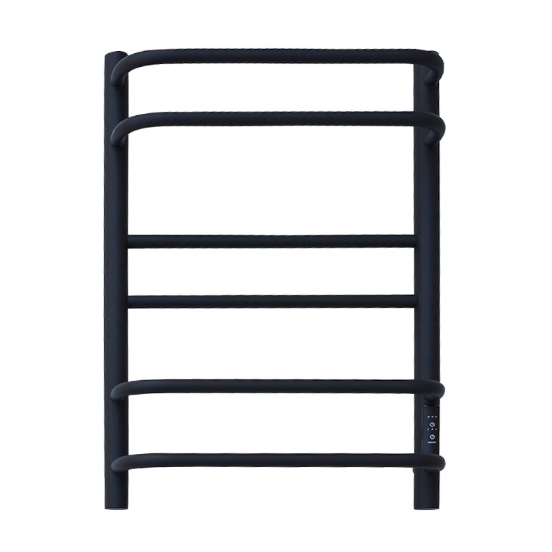 Полотенцесушитель электрический Melodia Fusion Ferrum 40x60 П6 (2-2-2) cухой ТЭН 99Вт встроенный диммер, черный матовый
