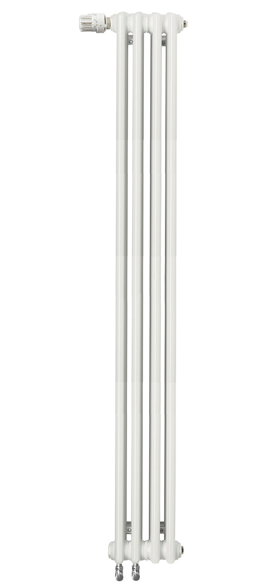 Радиатор стальной Zehnder Charleston Completto 2180 вертикальный двухтрубчатый, 4 секции, нижнее подключение, белый