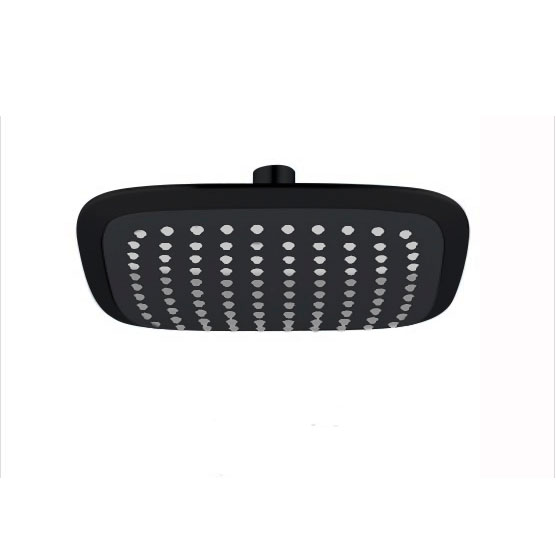 Верхний душ Melodia MKP20597C_bk 200х200мм, черный