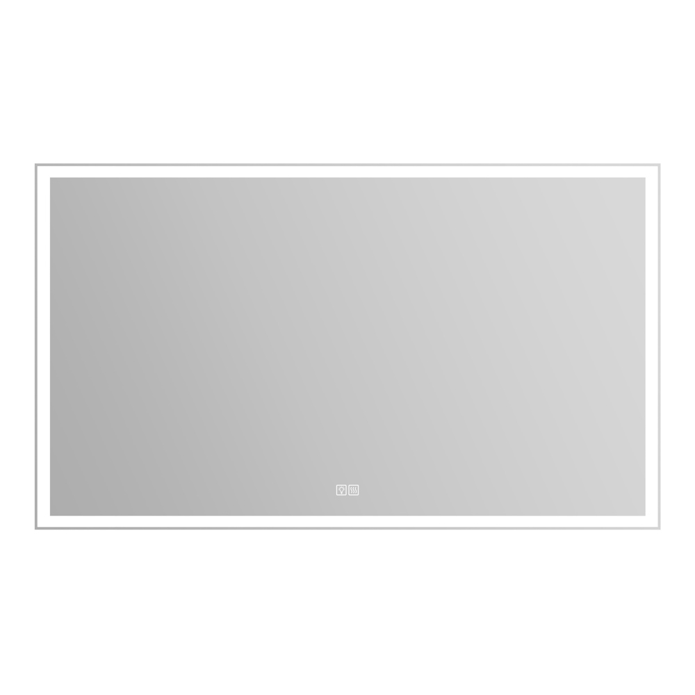 Зеркало BelBagno SPC-GRT-1400-800-LED-TCH-WARM 1400x30x800 с встроенным светильником, сенсорным выключателем и подогревом, 12W, 220-240V