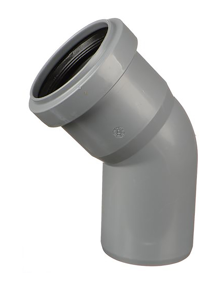 Отвод внутренний Синикон Pipe Lite 110 мм 45° однораструбный