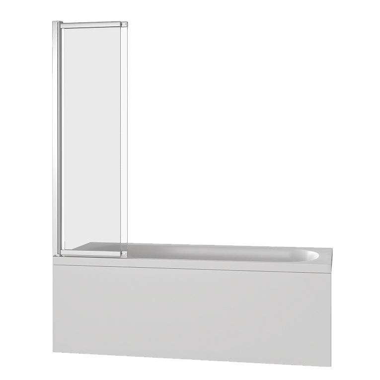 Шторка на ванну Good Door Screen SLR-100-C-CH 100x140 + слайдер на роликах