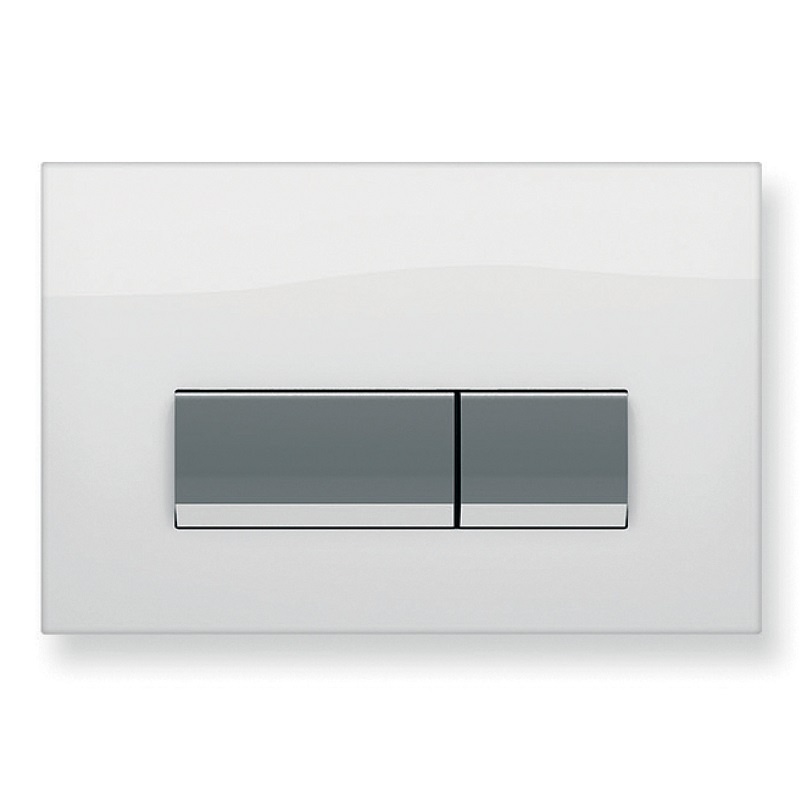 Клавиша смыва Koller Pool Integro White Glass для инсталляции Alcora ST1200, белый