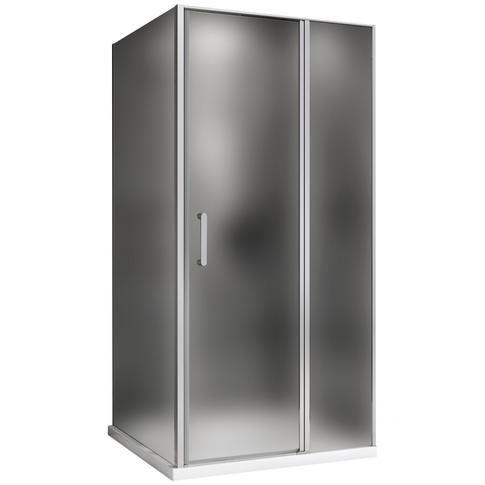 Душевой уголок Abber Sonnenstrand AG04120MS-S75M без поддона, 120x75x195 cм, стекло матовое / профиль хром