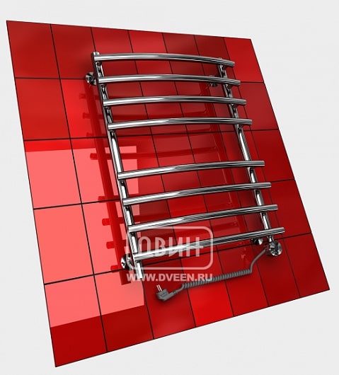 Полотенцесушитель электрический Двин R primo electro 800x600, ТЭН справа