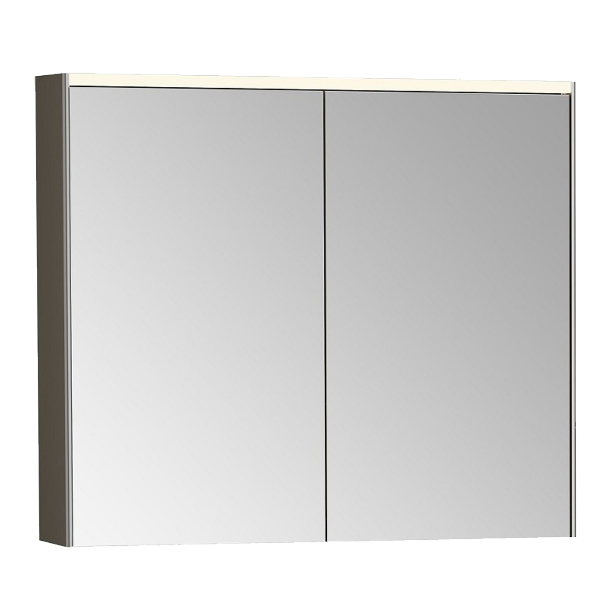 Шкаф зеркальный VitrA Core 80 см с подсветкой, антрацит