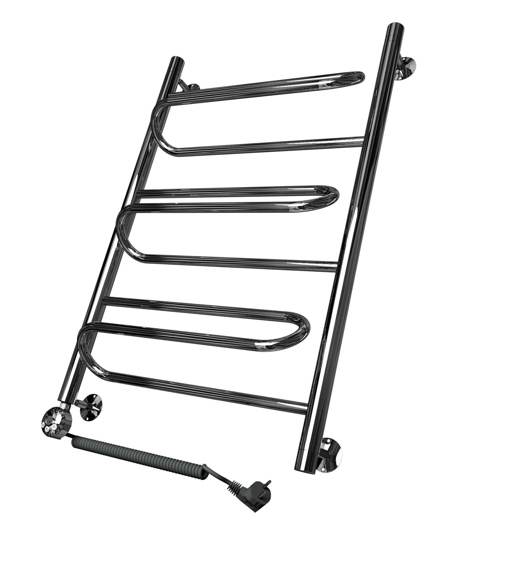 Полотенцесушитель электрический Двин W electro 600x600, ТЭН слева