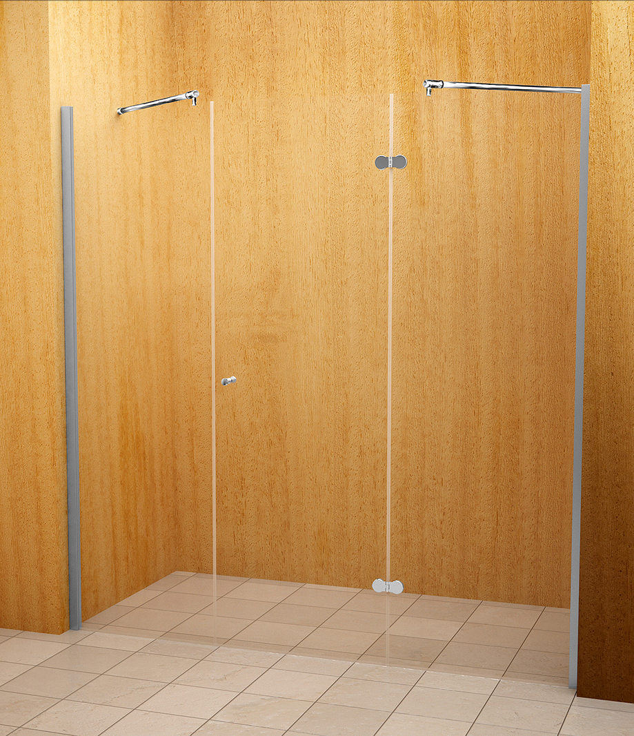 Душевая дверь Avek  Aqua C, 120x190, стекло прозрачное, профиль хром