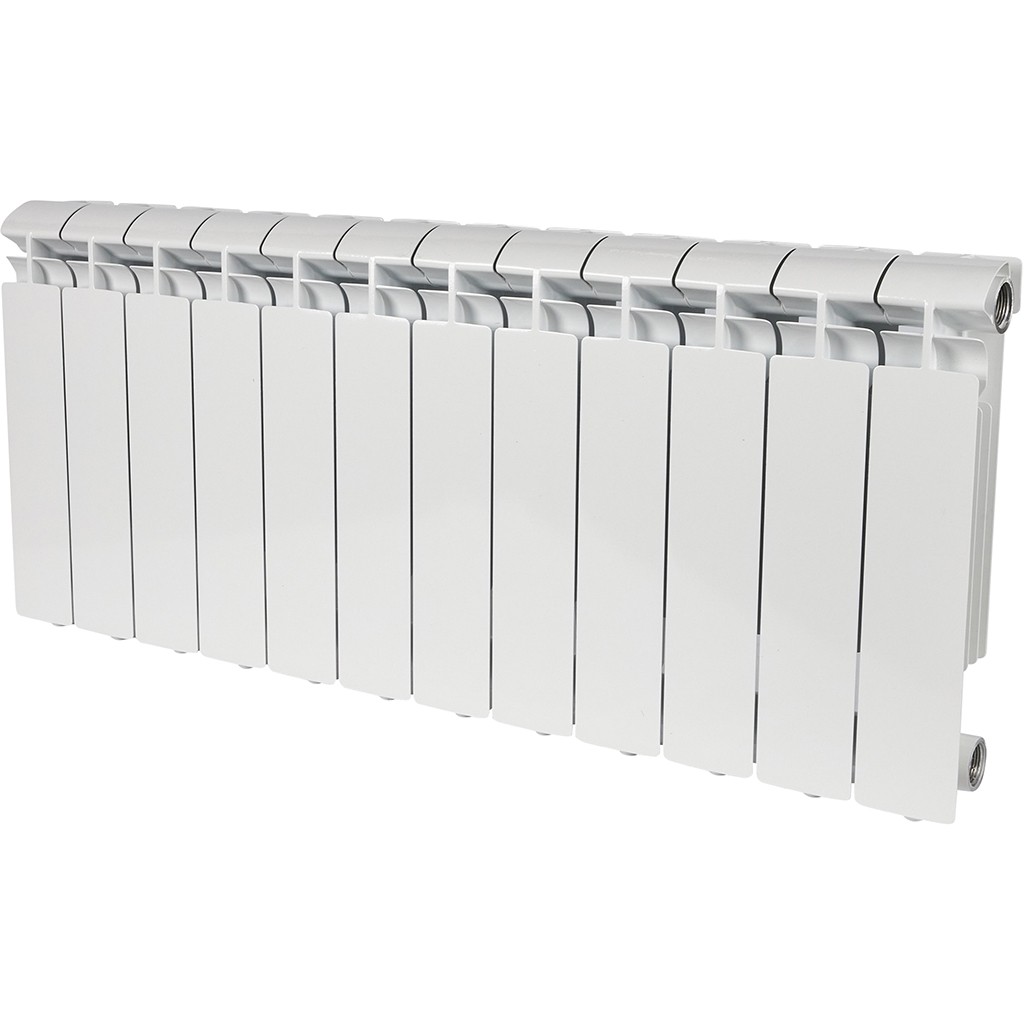 Радиатор алюминиевый Stout Alpha 350, 12 секций, боковое подключение, SRA-2310-035012