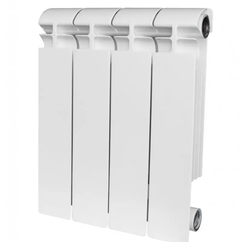 Радиатор биметаллический Stout Alpha 350, 4 секции, боковое подключение, SRB-2310-035004