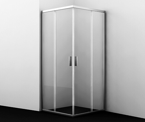 Душевой уголок Wasserkraft Lippe 45S03 90x90x185, стекло прозрачное / профиль серебро