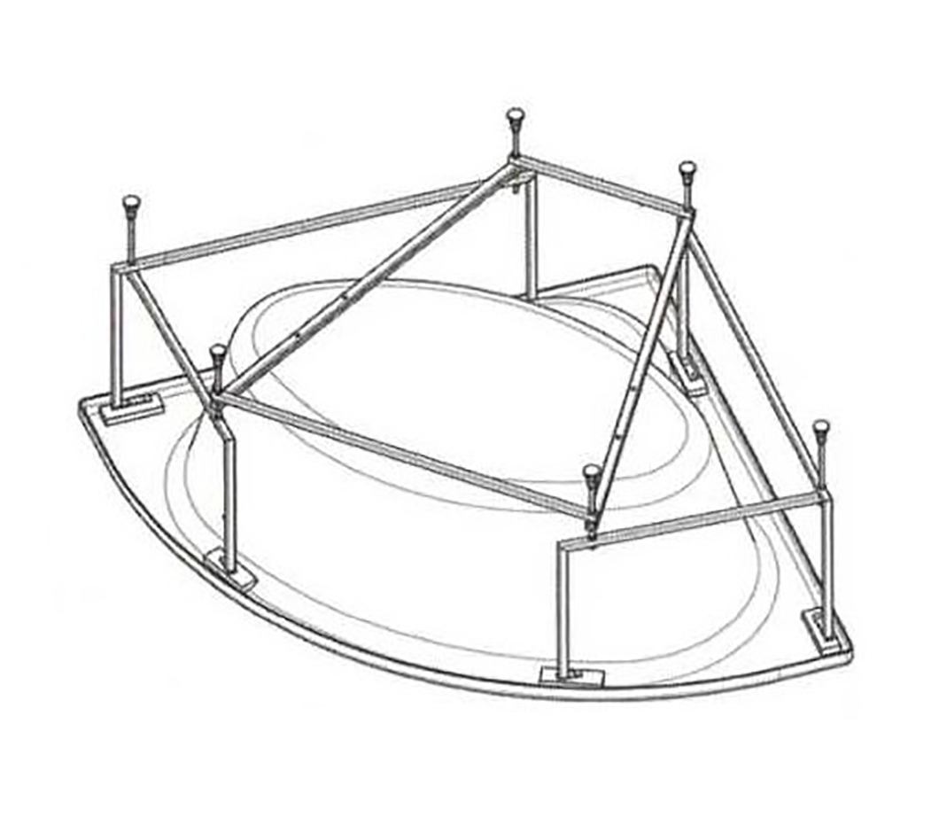 Каркас к ваннам Vagnerplast Veronela corner Cavallo corner Catalina Iris 140x140